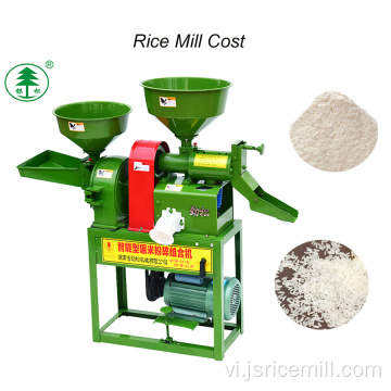 Nhỏ kết hợp con lăn cao su Rice Mill Máy móc nông nghiệp